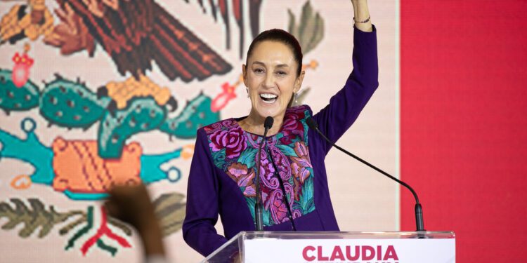 Claudia Sheinbaum celebra su histórica victoria en elecciones de México
