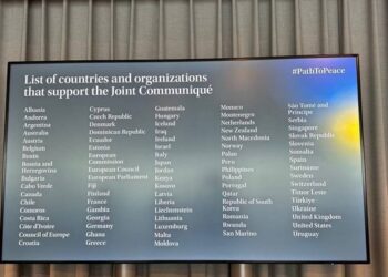 Cumbre para Ucrania abogan por la inclusión de Rusia en futuras conversaciones de paz