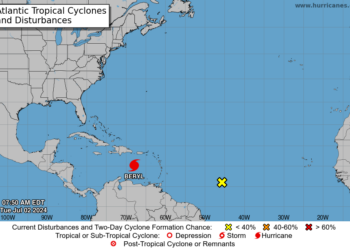 Beryl, como huracán de categoría 5, pasará a cientos de kilómetros al sur de RD