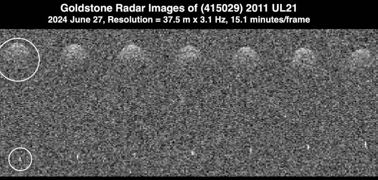 Un gran asteroide, con luna de 3 kilómetros, captado al pasar cerca de la Tierra