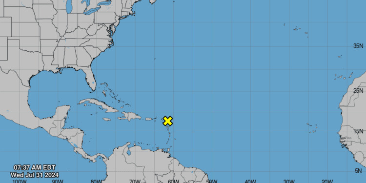 La estabilidad atmosférica amenazada por una onda tropical 