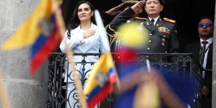 La vicepresidenta de Ecuador denuncia a Noboa por violencia política de género