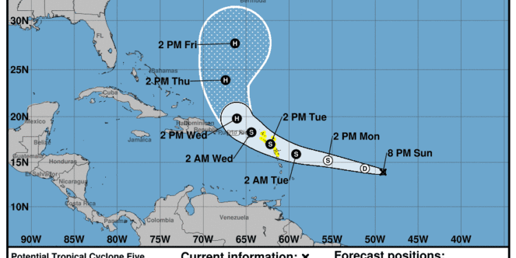 Un potencial ciclón tropical amenaza varias islas del Caribe