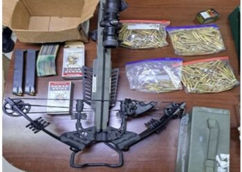 Decomisan armas y municiones y detienen a una mujer y un hombre en Arroyo Hondo