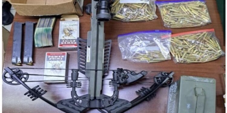 Decomisan armas y municiones y detienen a una mujer y un hombre en Arroyo Hondo