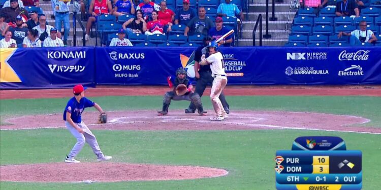 Puerto Rico vence a Dominicana 10-4 en Mundial U15