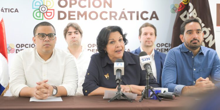 Opción Democrática critica gestión de Abinader y PRM