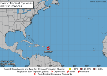 Ernesto no impactará a RD pero amenaza peligrosamente a Puerto Rico