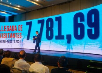 RD logra 7,781,690 visitantes en los primeros ocho meses del año