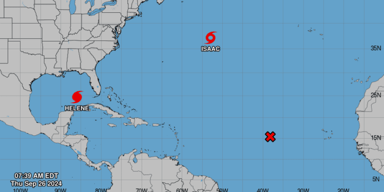 Nueva tormenta Isaac y vaguada activan peligro climático en el sureste RD