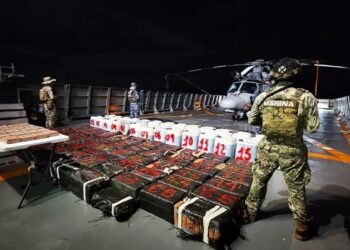 La Armada mexicana se incauta de un golpe de 8,3 toneladas de cocaína