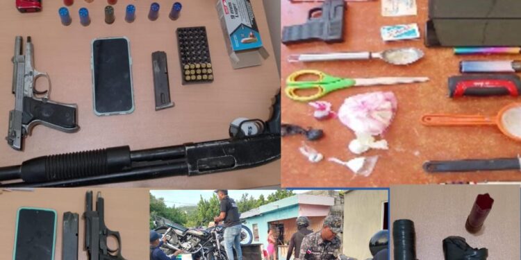 Operativos en Barahona dejan múltiples arrestos por armas y drogas