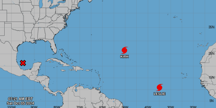 Nuevo huracán Leslie y vaguada aumentarán lluvias este fin de semana