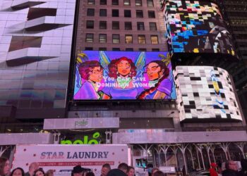 Impactante campaña en Times Square denuncia la violencia contra mujeres