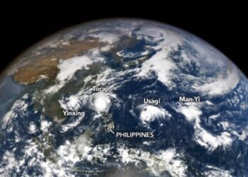 Histórico: Cuatro tifones desfilan simultáneamente por el pacífico occidental