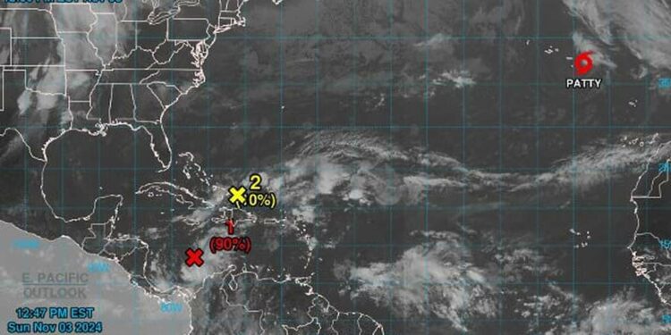 Alerta climática: Depresión tropical y frentes fríos afectan el Caribe y México