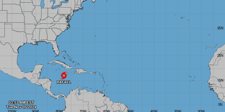 Tormenta tropical Rafael pone en movimiento al Caribe y RD