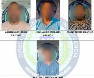 Apresan cuatro en Villa Duarte, dos de ellos colombianos