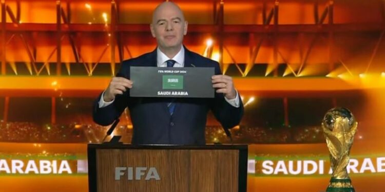 Denuncian la entrega del Mundial de Fútbol 2034 a Arabia Saudí