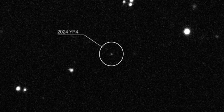 Asteroide 2024 YR4 descartado como amenaza para la Tierra en 2032