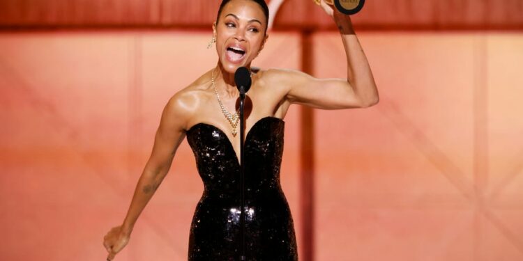 Zoé Saldaña gana el SAG a Mejor Actriz de reparto por “Emilia Pérez”  