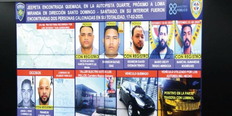 Policía captura dos sospechosos de doble crimen en Loma Miranda