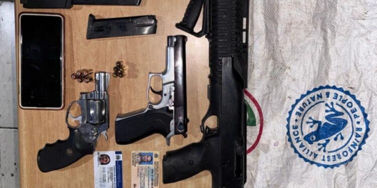 Detienen a hombre con armas ilegales y carnet falso del DNI