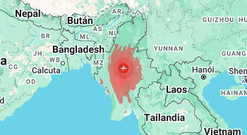 Birmania: 144 muertos y 732 heridos por terremoto de 7,7