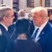 Abinader y Trump conversan durante funeral del Papa Francisco