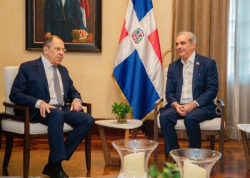 Presidente Abinader recibe al canciller ruso Serguéi Lavrov en visita oficial