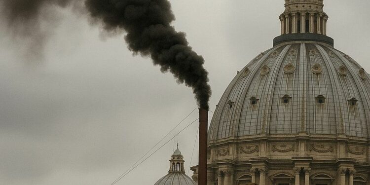 Humo negro en San Pedro: aún sin Papa tras primer escrutinio