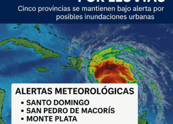 Formada la depresión tropical No. 2 y continúan alertas por lluvias  en RD