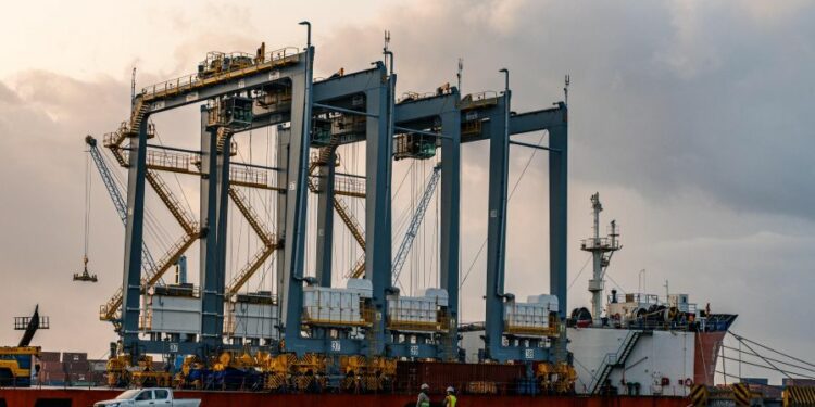 DP World incorpora tres nuevas grúas en Punta Caucedo