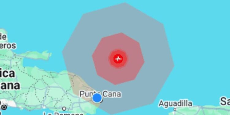 Sismo de 5.7 sacude noreste de Punta Cana