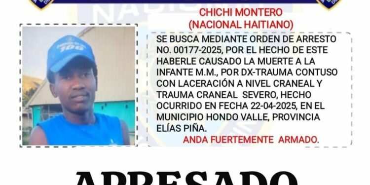 Capturado presunto responsable de muerte de bebé en Elías Piña