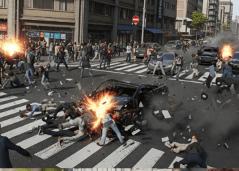 Atropellan 30 personas en Los Ángeles: siete en estado crítico