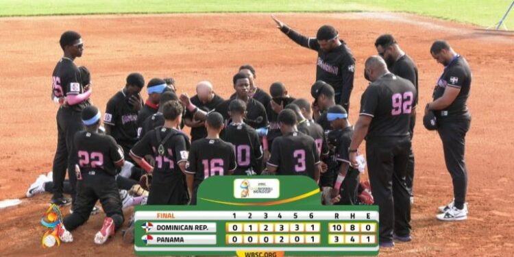 Rep. Dominicana aplasta a Panamá y avanza en Mundial U12
