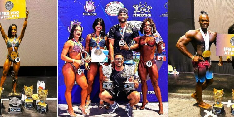 Fisicoculturismo: Dominicana carga de gloria el Miss & Mr. América IFBB