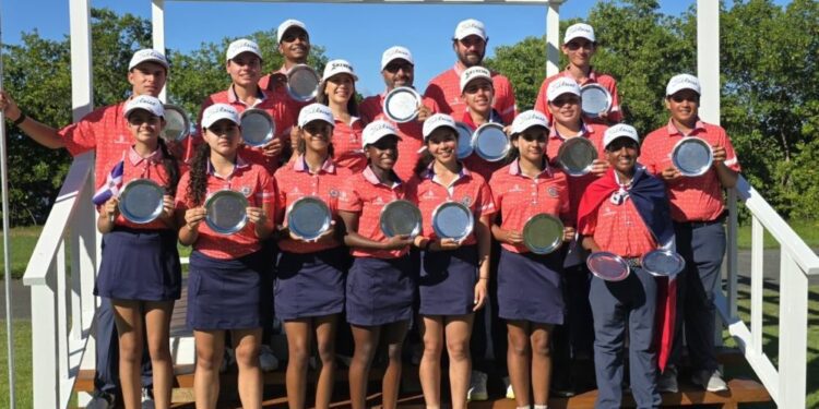 RD se corona subcampeona en torneo juvenil de golf caribeño
