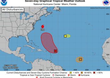 Emiten alerta por ondas tropicales que amenazan con fuertes vientos