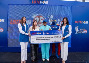 Trabajador del paisajismo gana RD$25 millones en sorteo Agarra 4  de Lotedom