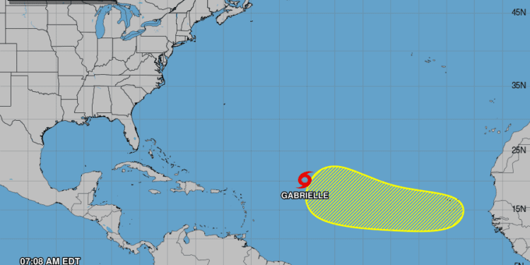 El Atlántico despierta: Gabrielle ya es tormenta tropical