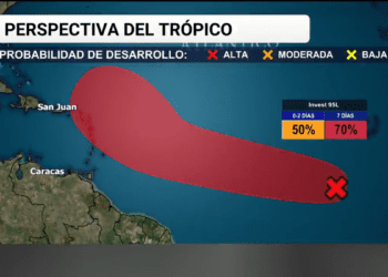 NHC sube a 70 % la probabilidad de ciclón en el Atlántico
