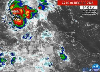 Melissa podría ser huracán este sábado, alerta INDOMET